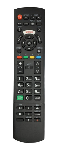 Controle Remoto Compatível Tv Smart Panasonic Viera Netflix