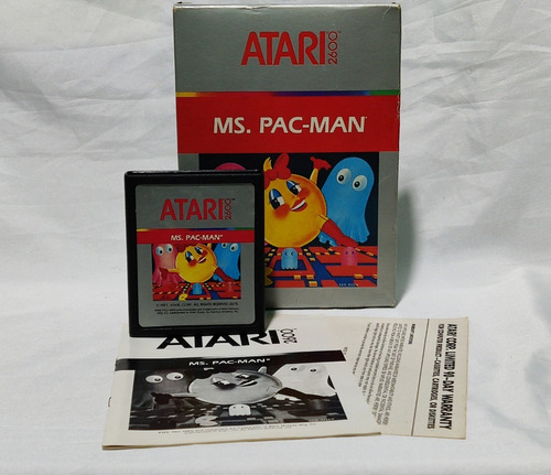 Ms. Pac-man  Para Atari 2600 Pac Man Con Caja Y Manual