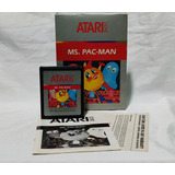 Ms. Pac-man  Para Atari 2600 Pac Man Con Caja Y Manual