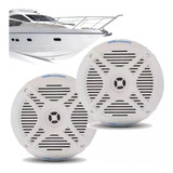 Par Alto Falante Náutico Marinizado Mr 8.2 Hurricane Coaxial Cor Branco