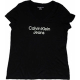 Remera Original - Calvin Klein Talle Xl - Dama/ Cuello En V