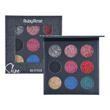 Paleta Glitter Cremoso Shine- Ruby Rose- Sombra De Ojos