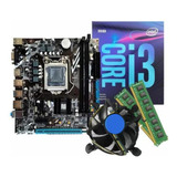 Kit Placa Mãe + Intel Core I3 4º 1150 Ram 8gb Ddr3 + Cooler