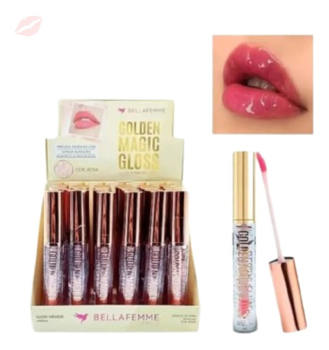 Gloss Labial Mágico Bella Femme Caixa Com 24 Peças