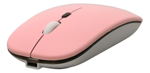 Mouse Bluetooth Sem Fio De 2.4ghz - Recarregável Rosa