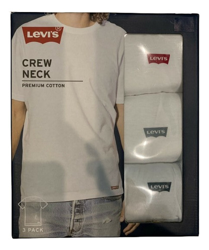 Levi's - Pack De 3 Camisetas De Algodón Premium Manga Corta