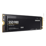 Ssd Samsung 980 500gb Nvme M.2 Mz-v8v500b/am Preto