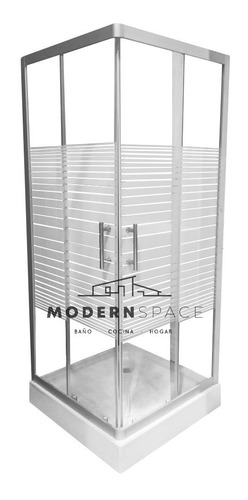 Shower Door Con Diseño Vidrio Templado 70x70x185 Cm / M-s