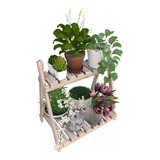 Estante Madeira Natural Plantas Parede Design Vertical