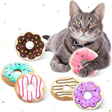 Pack De 6  S Gatos De Donut Catnip,  S De Masticar Gati...