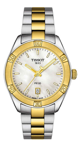 Reloj Tissot Pr100 Sport Chic Acero Bicolor