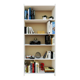 Biblioteca Organizador Grande Melamina Estantería Armada 180 X 80cm 5 Estantes Ideal Hogar Oficina - Muebles Económicos