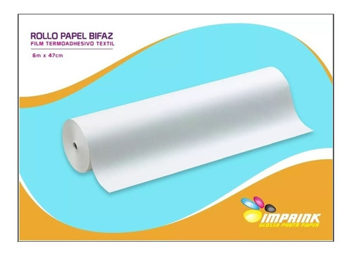 Papel Film Bifaz Termoadhesivo Textil 6mt X 47cm Incl Envio