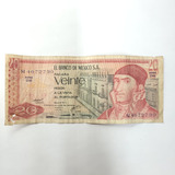 Billete De 20 Pesos Antiguo 1977 Maria Morelos Y P