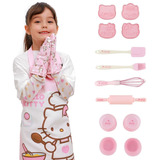 Hello Kitty Kids Baking Set Con Caja De Regalo, Kit Com...