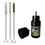 Kit Baquetas Limpieza De Arma Corta + Aceite Lubricante Orso