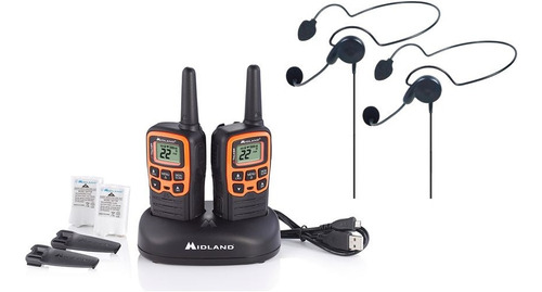 Radios Midland X Talker T51vp3 Con Manos Libres 2 Vías Evox