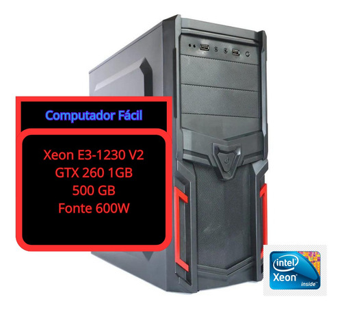 Pc Completo Xeon E3-1230 V2 8gb Ram Ddr3