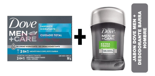 Pack 1 Jabon Barra Dove Men + 1 Desodorante Dove Men Fresh