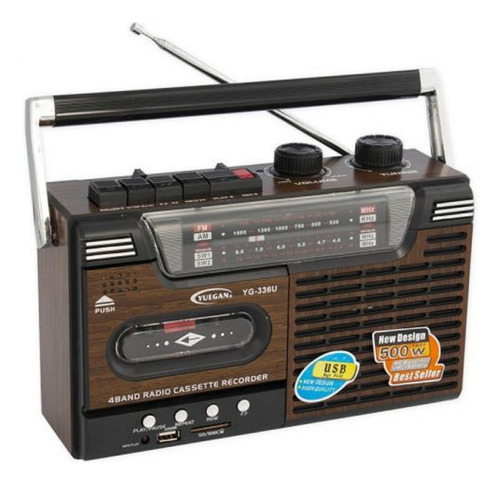 Radio Vintage Am/fm/sw1 Cassette Recorder