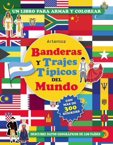 Banderas Y Trajes Típicos Del Mundo Para Pintar Con Stickers