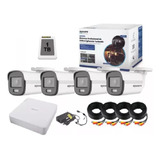 Kit 2mpx 4 Camaras Epcom Colorvu Dvr 4 Canales Siames 1tb