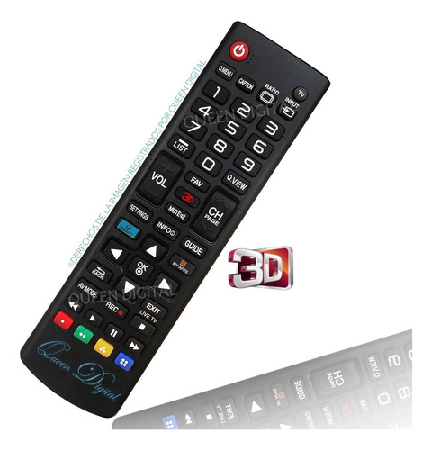 Control Remoto Para LG Smart Tv 3d Reemplaza A Akb73715664