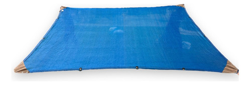 Malla Sombra 1x19 M 90% Raschel Azul Confección Reforzada