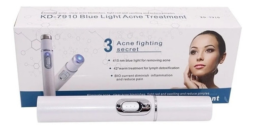 Caneta Terapia Luz Azul Led 45nm Acne Cicatriz Tratamento