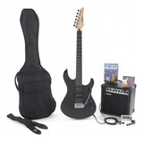 Guitarra Eléctrica Yamaha Erg121 Black Pack Todo Incluido Material Del Diapasón Palo De Rosa Color Black