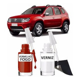 Tinta Tira Risco Automotivo Renault Duster Cor Vermelho Fogo