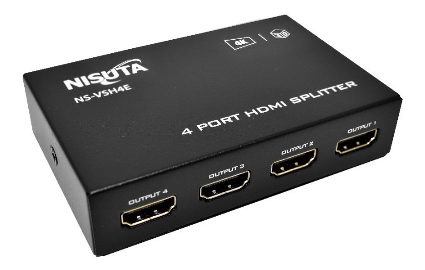 NISUTA NS-VSH4E SPLITTER HDMI 4 SALIDAS