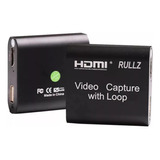 Placa Captura Video Loop Hdmi 2x Usb 1920x1080p Game Full Hd