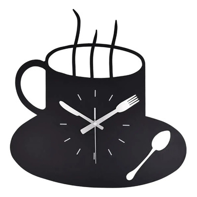 Creativo Reloj De Pared De 12 ''taza De Café De Relojes De