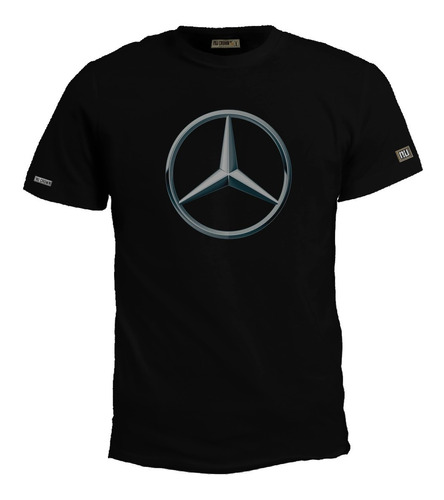 Camiseta Estampada Logo Mercedes Benz Hombre Bto 