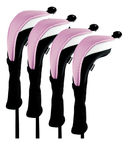 Cobertores De Palos De Golf De Cuello Largo 4 Pcs. Rosa