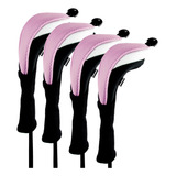 Cobertores De Palos De Golf De Cuello Largo 4 Pcs. Rosa