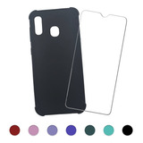 Kit Capa E Película De Vidro Para Celular Samsung A30 / A20s