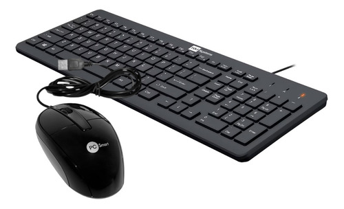 Combo Teclado Hp 150 + Mouse Pc Smart Con Cable Usb Nuevo