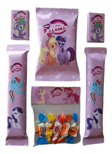 Candy Bar Personalizado Mi Pequeño Pony Golosinas 10 Niños