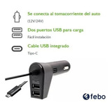 Cargador Auto 2 Usb Klip Xtreme Tablet iPhone Celular Y+