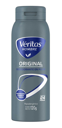 Veritas Hombre Polvo Desodorante Corporal 120g