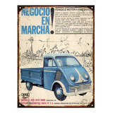 Cartel De Chapa Publicidad Antigua Auto Union Pick Up Y283