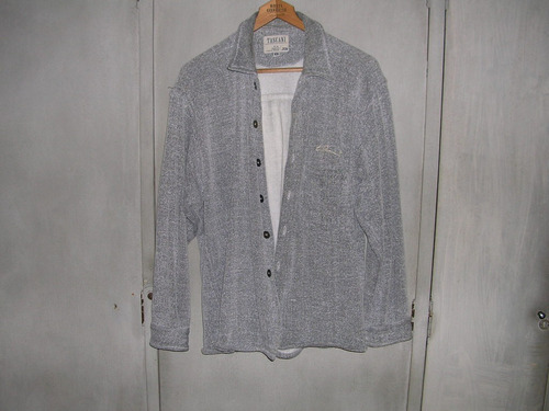 Camisa Color Gris - Tascani - Talle M  , Algodon + Toalla