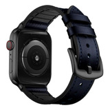 Malla Para Apple Watch 42/44mm Ouheng Azul Negro