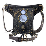 Riñonera Gótica Riñonera De Cuero Steampunk Bolsa Lateral Bo