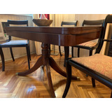 Mesa Antigua De Comedor Con 4 Sillas