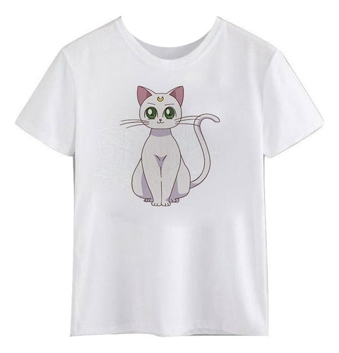 Polera Artemis Sailor Moon Personaje Gato Anime Unisex 