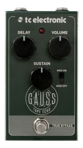 Tc Electronic Gauss Tape Echo Pedal De Guitarra Análogo