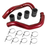 Red Turbo Intercooler Pipe Boot Kit Cac Tube Para 03-07 Ford